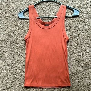 Wild Fable coral fitted tank top, size S